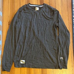 Tracksmith Charcoal Long Sleeve Tee